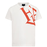 Fay Kids T-Shirt Bianco/Rosso per Bambini