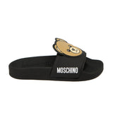 Moschino Kids Ciabatta Nero con Teddy per Bambini