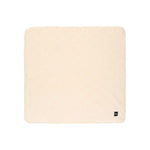 BOSS Kids Copertina Beige Bifacciale in Cotone con Orsetti Jacquard e Logo per Bambini