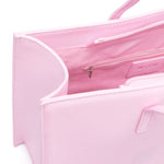 MSGM Kids Borsa Tote Rosa con Stampa per Bambine (dettaglio)