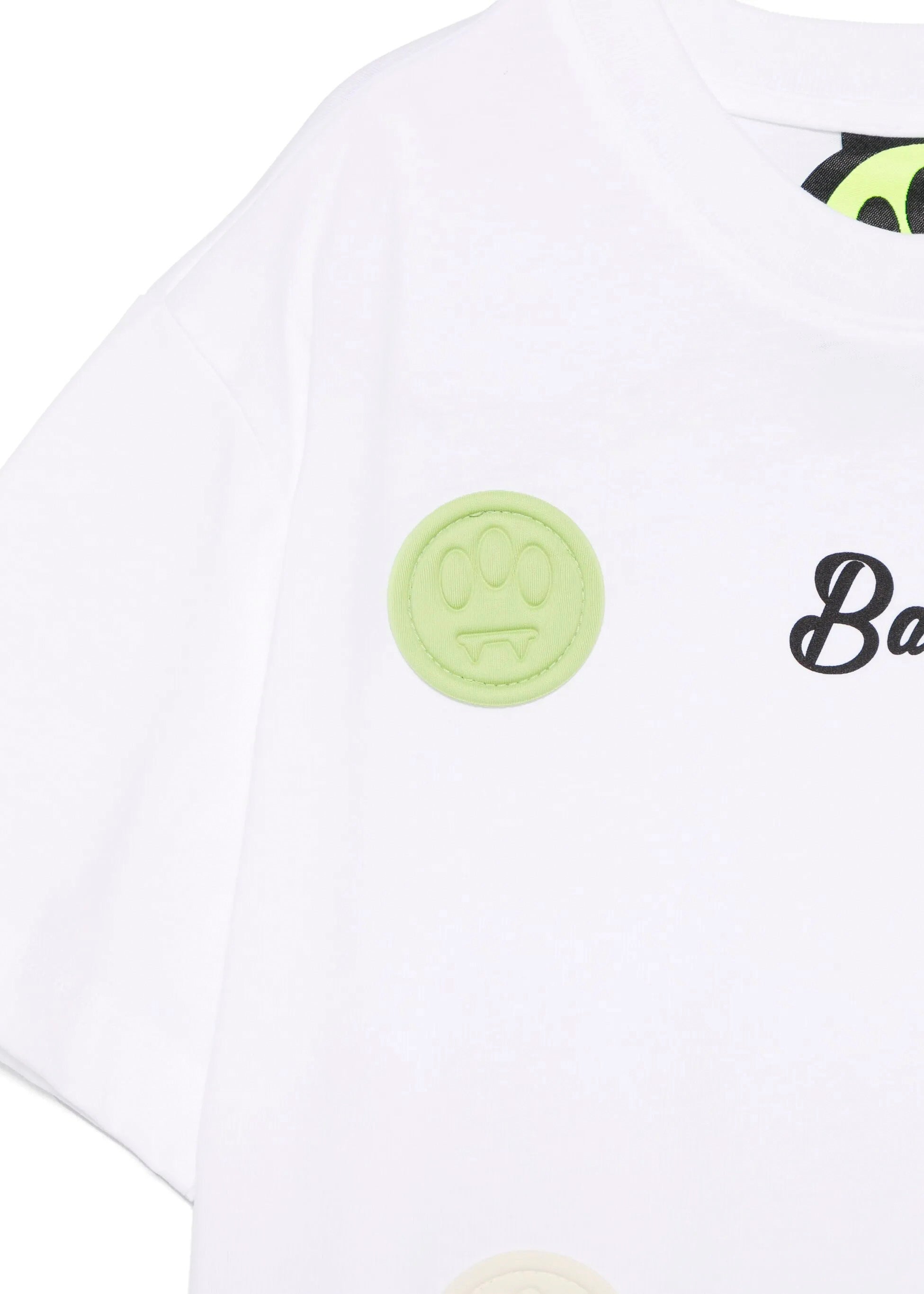 Barrow Kids T-shirt Bianca con Smile Multicolor per Bambine