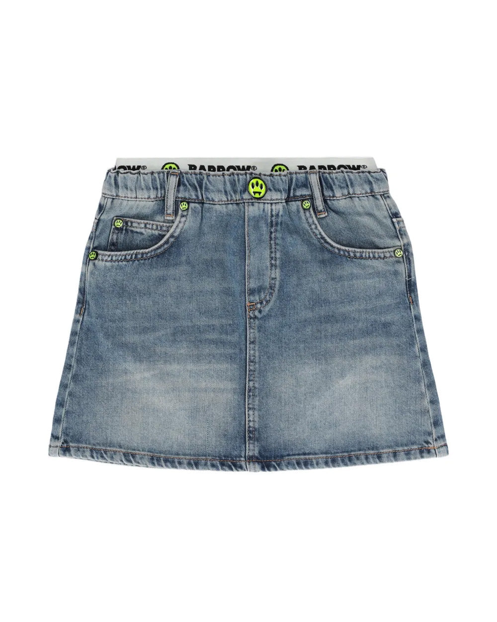Barrow Kids Gonna Denim con Logo per Bambine
