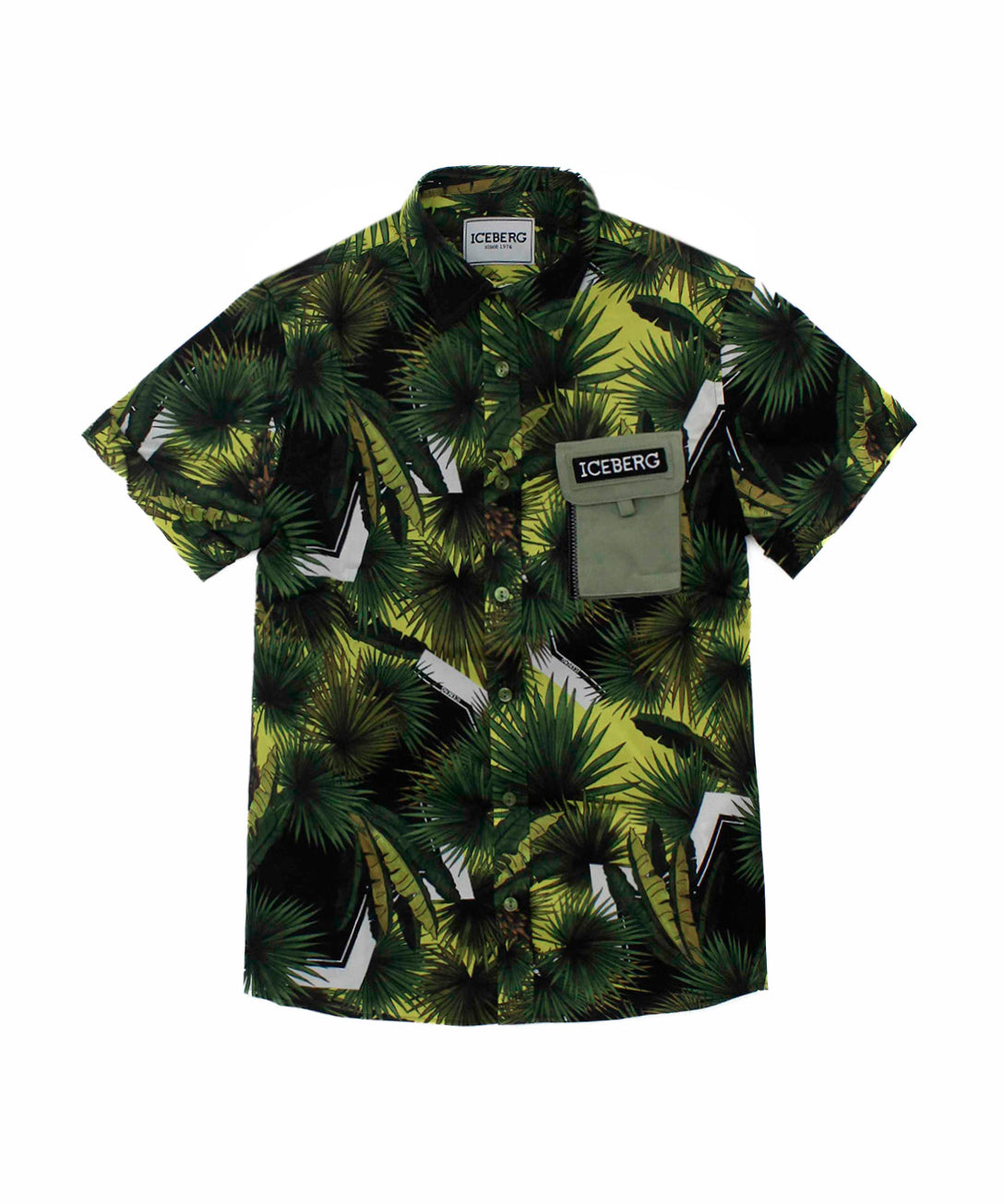 Iceberg Kids Camicia Verde Militare per Bambini