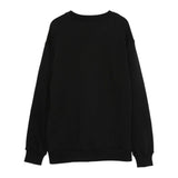 MSGM Kids Felpa Girocollo Nera con Stampa per Bambine