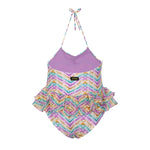 Effek Costume Monokini Fantasia con Ruches per Neonate
