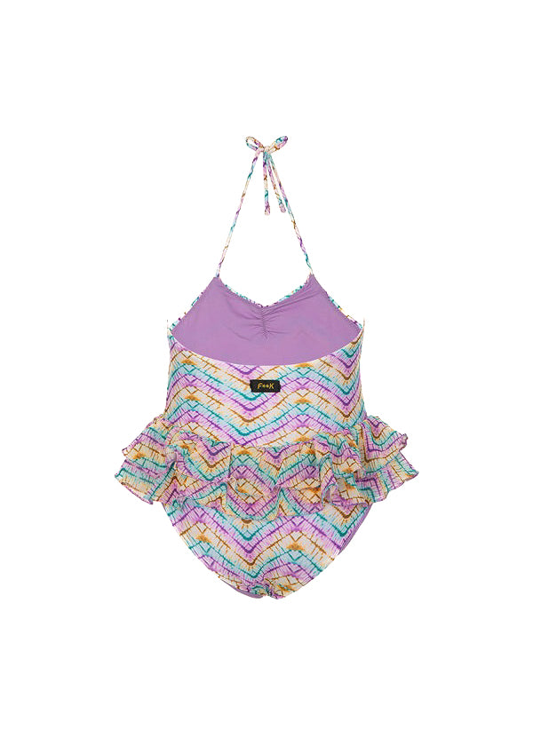 Effek Costume Monokini Fantasia con Ruches per Neonate