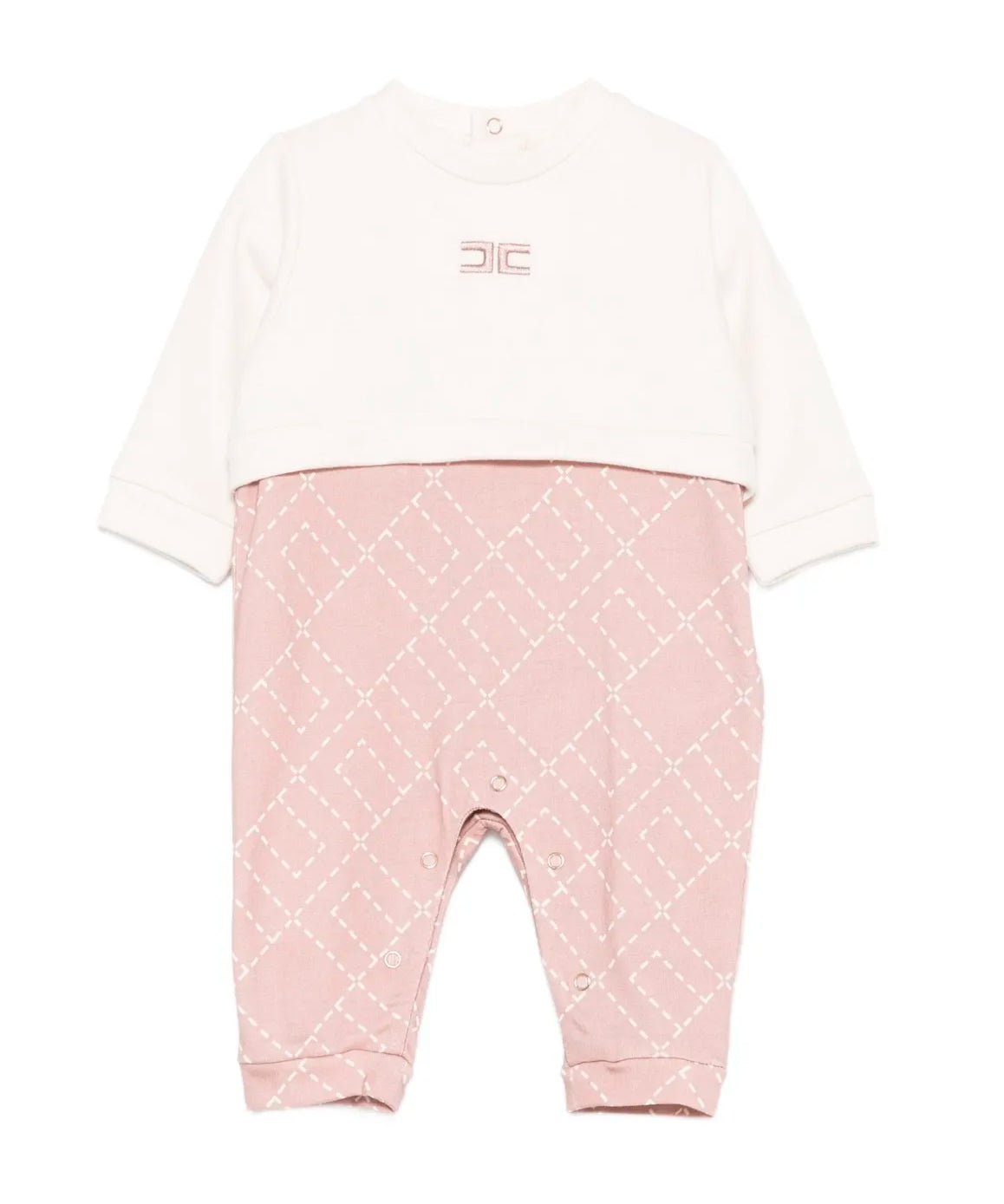 Elisabetta Franchi La Mia Bambina Completo Tutina Milk/Sunrise per Neonate