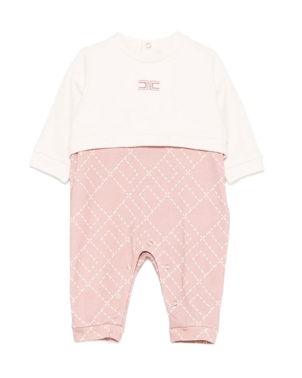 Elisabetta Franchi La Mia Bambina Completo Tutina Milk/Sunrise per Neonate