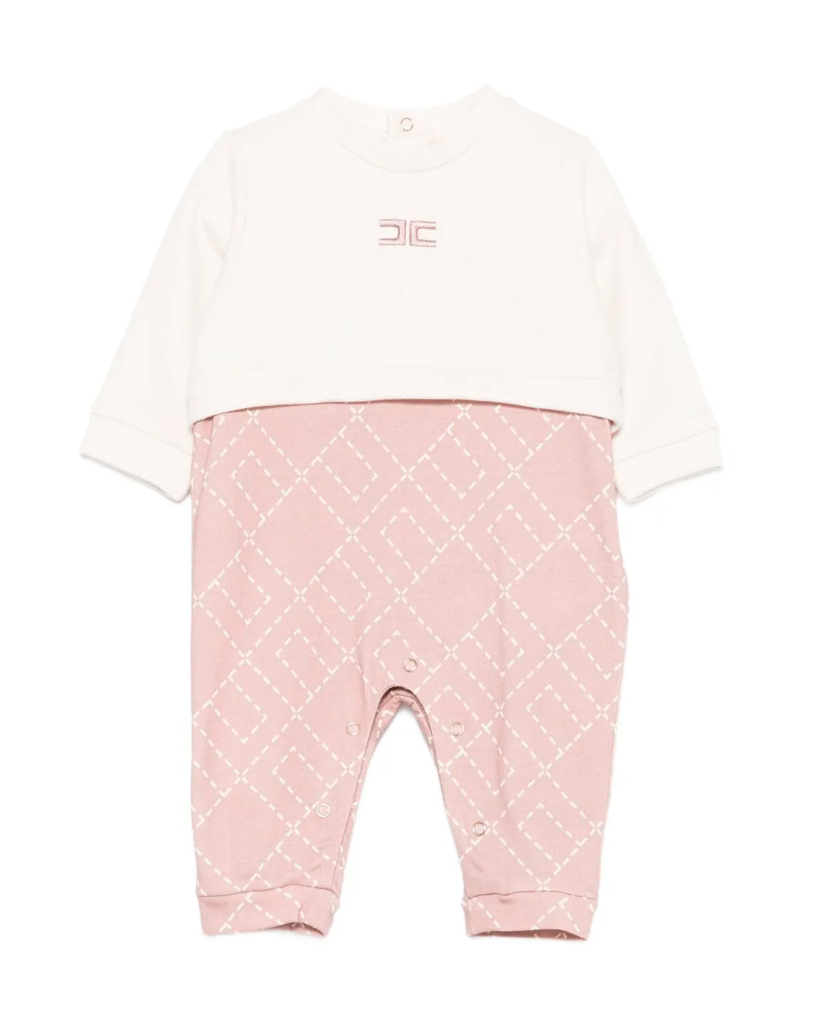 Elisabetta Franchi La Mia Bambina Completo Tutina Milk/Sunrise per Neonate