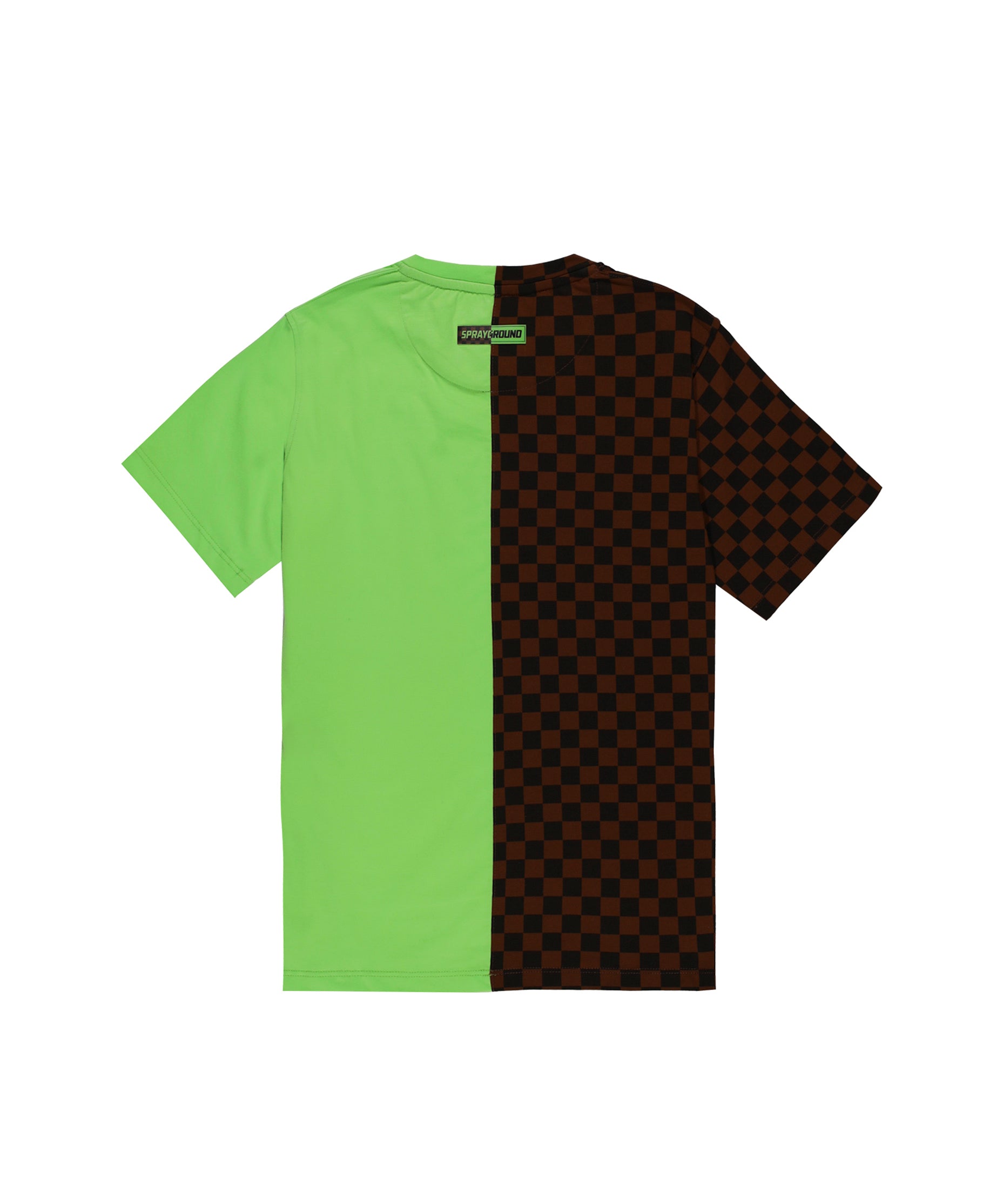 Sprayground Kids T-shirt Marrone/Verde Angry Bear Face per Bambini