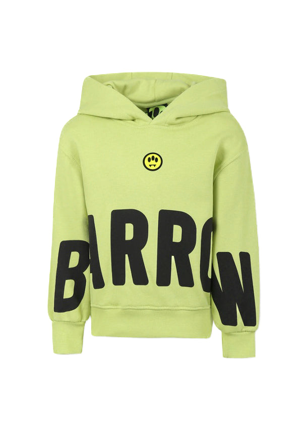 Barrow Kids Felpa Lime con Cappuccio con Stampa per Bambini