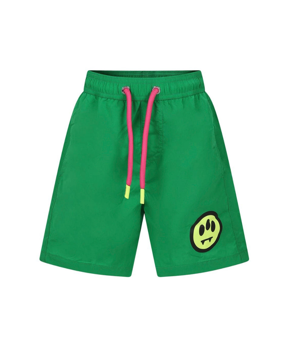 Barrow Kids Costume Boxer Verde con Logo