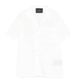 John Richmond Kids Camicia Bianco con Ricamo Logo sul Retro per Bambini