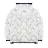 Blauer Kids Giubbino con Cappuccio Bianco Neve con Elastico a Contrasto IER JUNIOR per Bambini