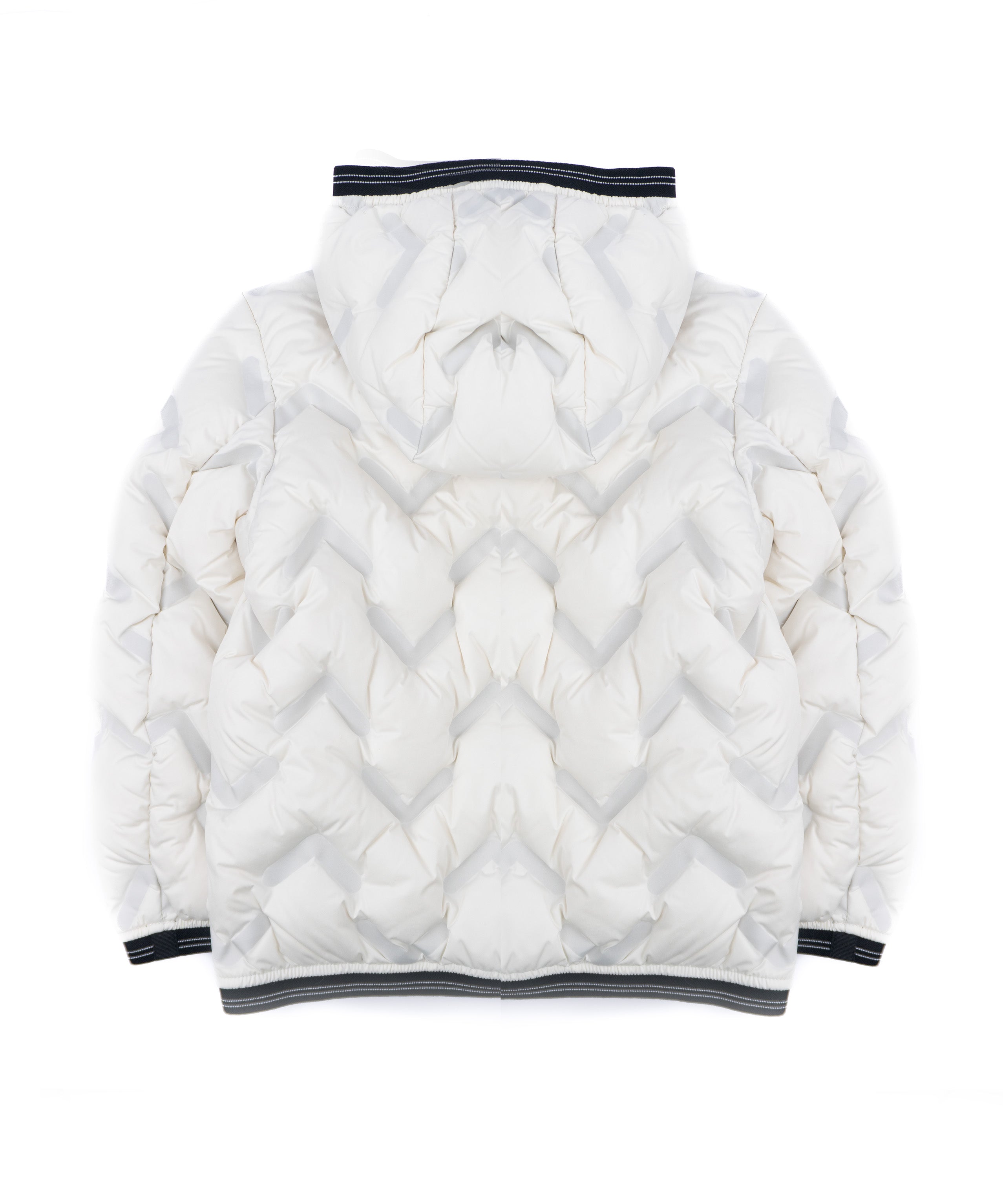 Blauer Kids Giubbino con Cappuccio Bianco Neve con Elastico a Contrasto IER JUNIOR per Bambini