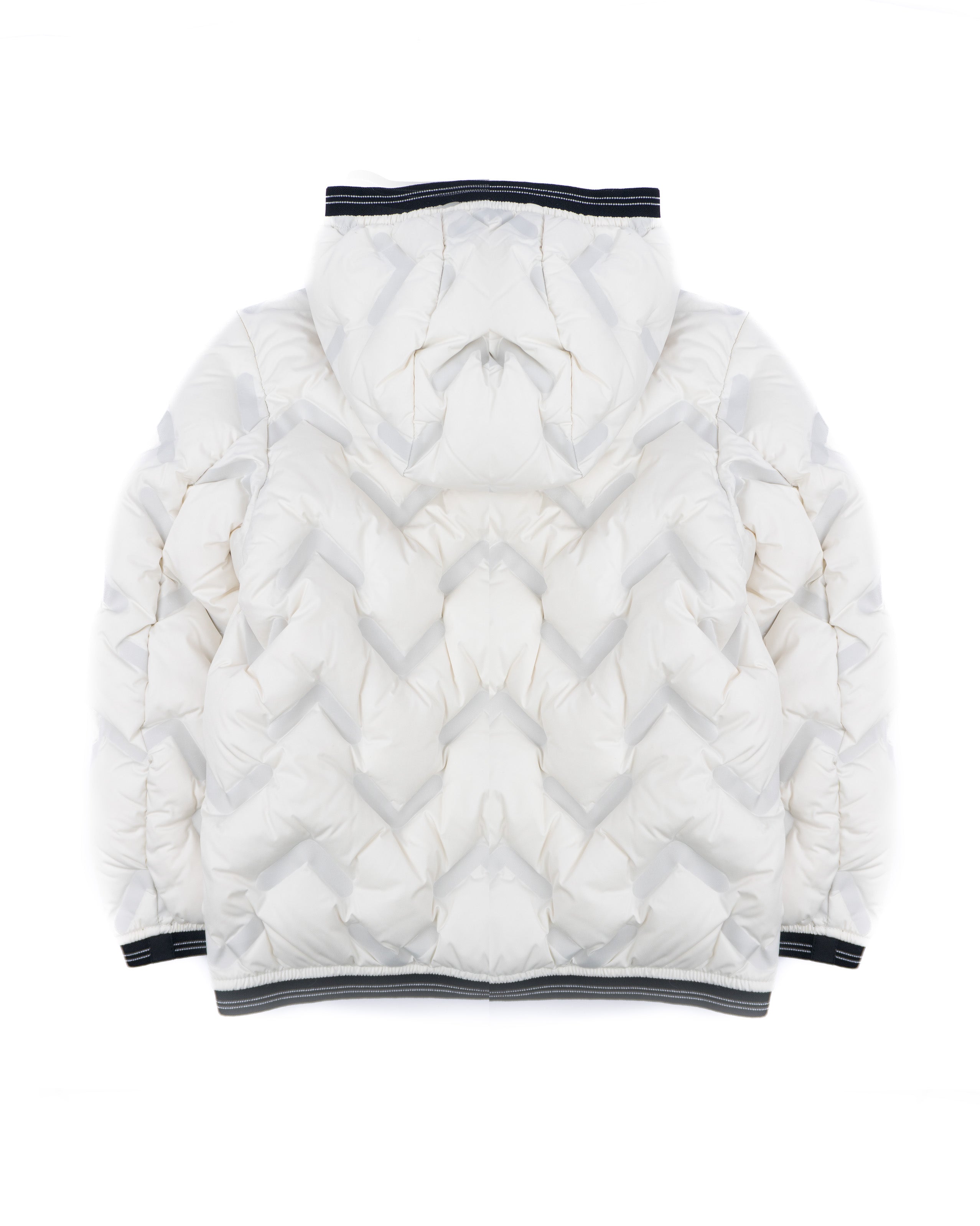 Blauer Kids Giubbino con Cappuccio Bianco Neve con Elastico a Contrasto IER JUNIOR per Bambini