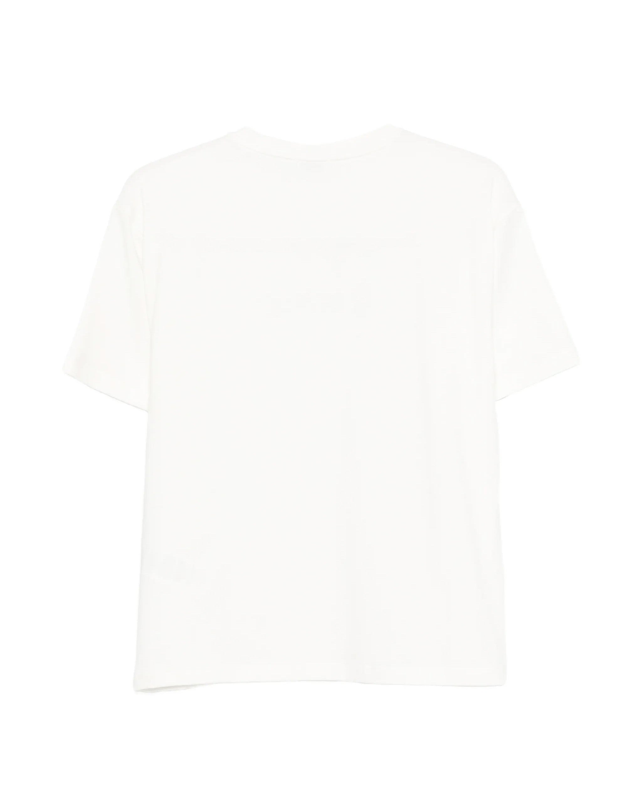 Pinko Kids T-Shirt Bianco con Stampa per Bambine