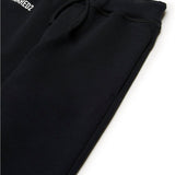 Dsquared2 Kids Pantaloni in Felpa Neri Sport EDTN per Bambini (dettaglio)