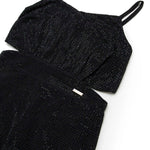 Dsquared2 Kids Abito Nero Evening con Strass per Bambine