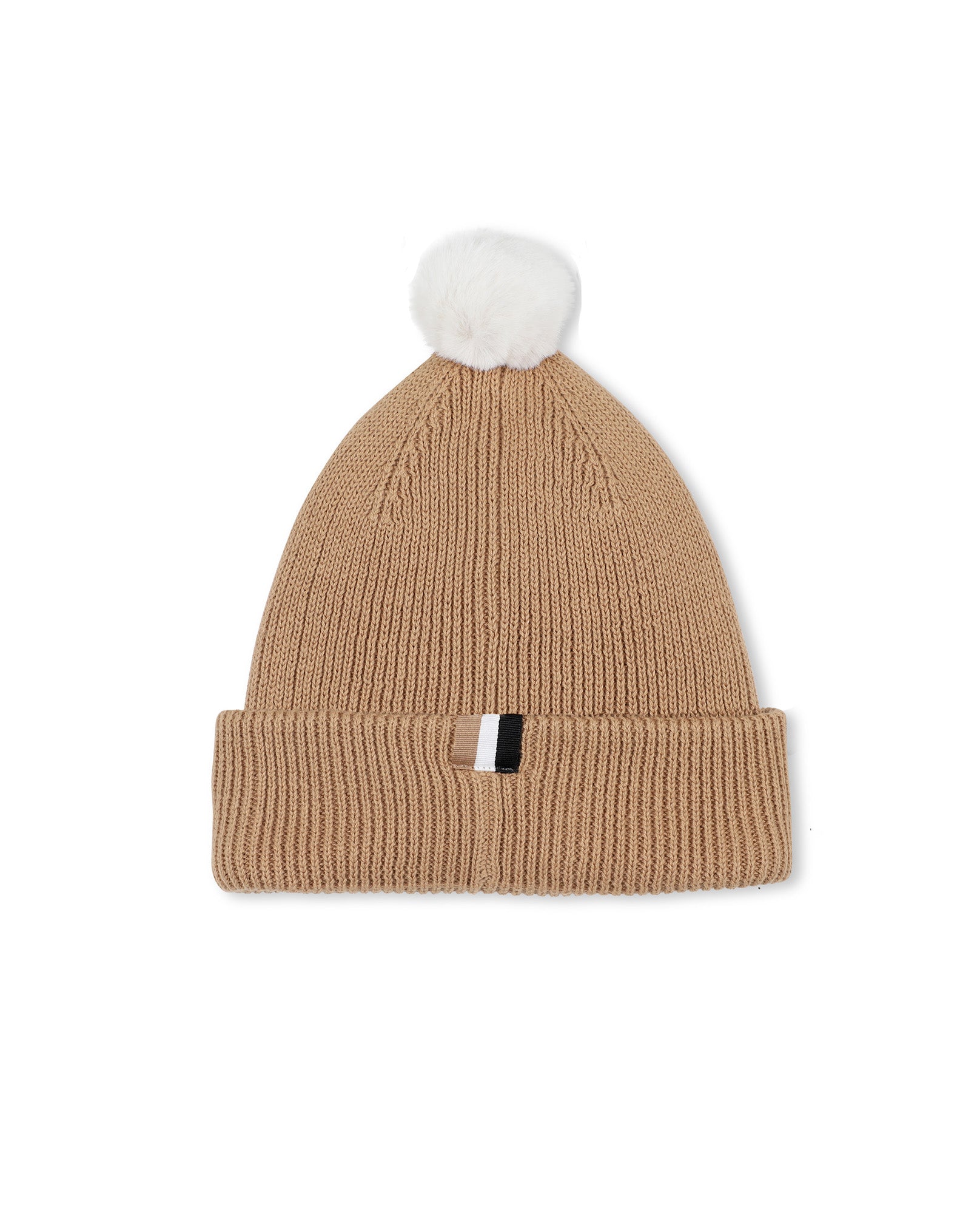 Boss Kids Cappello in Cotone Biscotto per Neonati