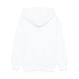 MSGM Kids Felpa Bianca con Cappuccio con Stampa per Bambini (retro)