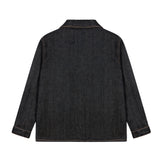 I'M Brian Kids Camicia din Denim con Tasca Frontale per Bambini