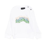 John Richmond Kids Felpa Bianco con Logo per Neonati