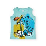 Tuc Tuc Canotta Verde Acqua/Multicolor per Neonati