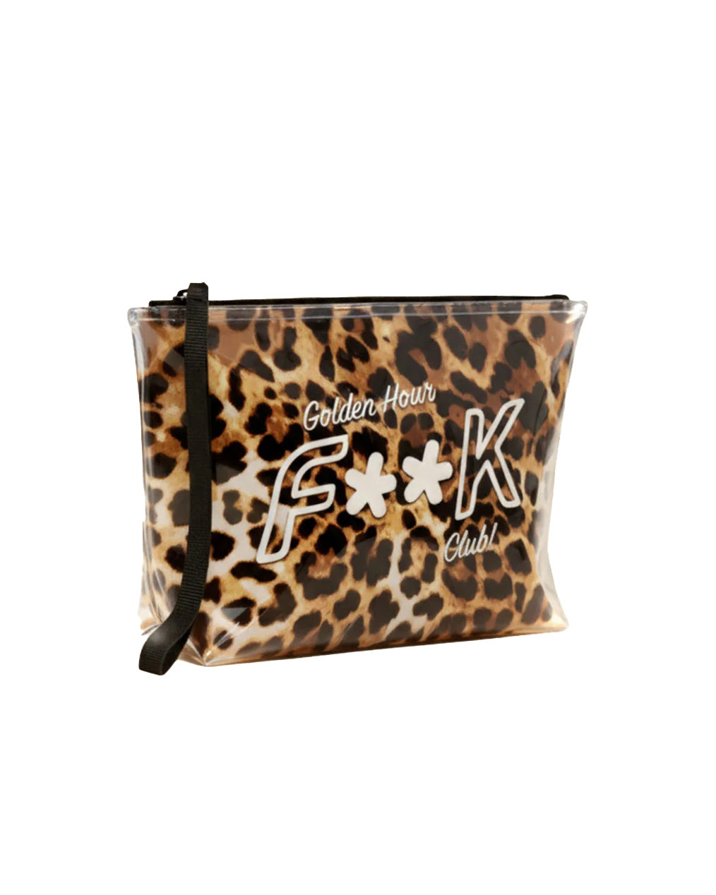 F**K Kids Pochette Fantasia Leopardato con Logo per Bambine