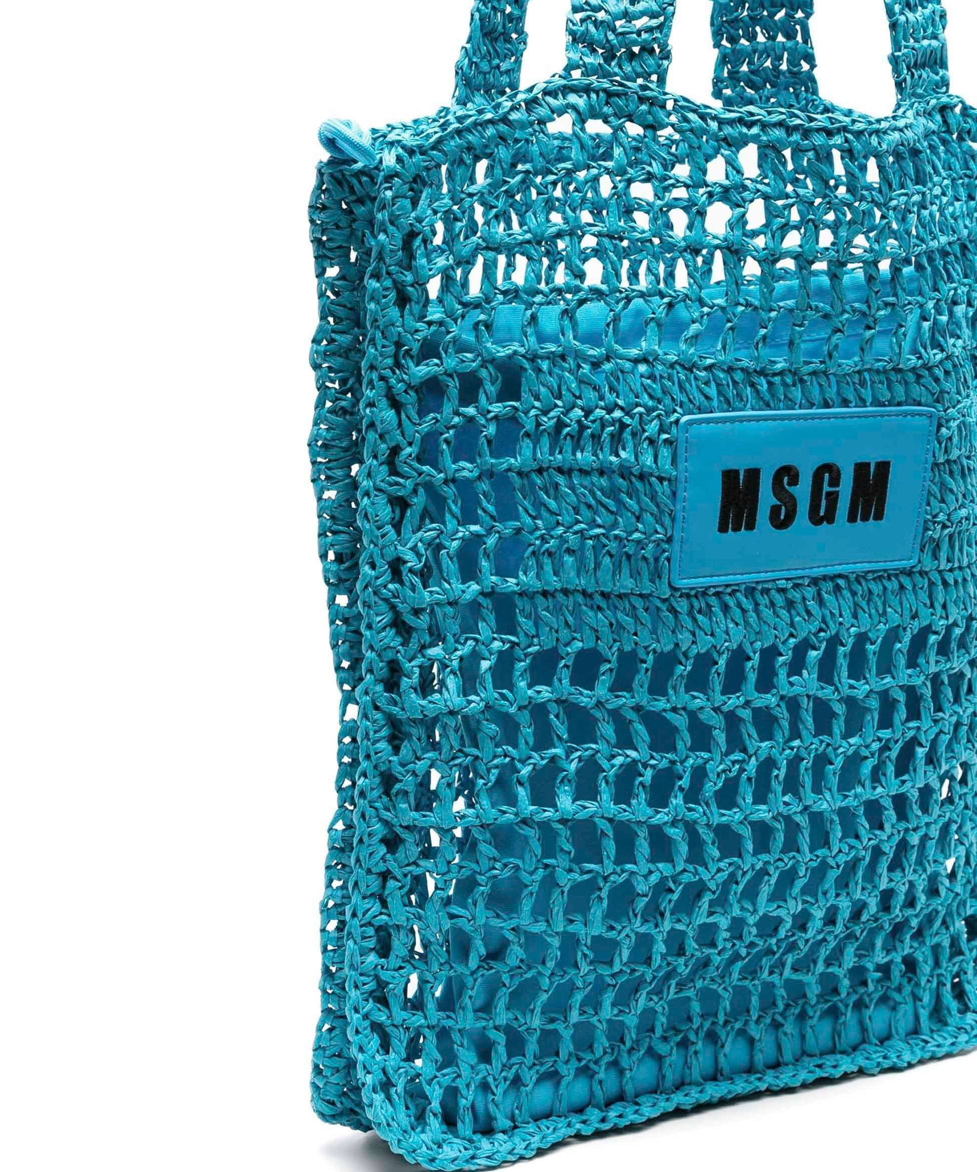 MSGM Kids Borsa a Spalla Turchese Florence Kids  (dettaglio)