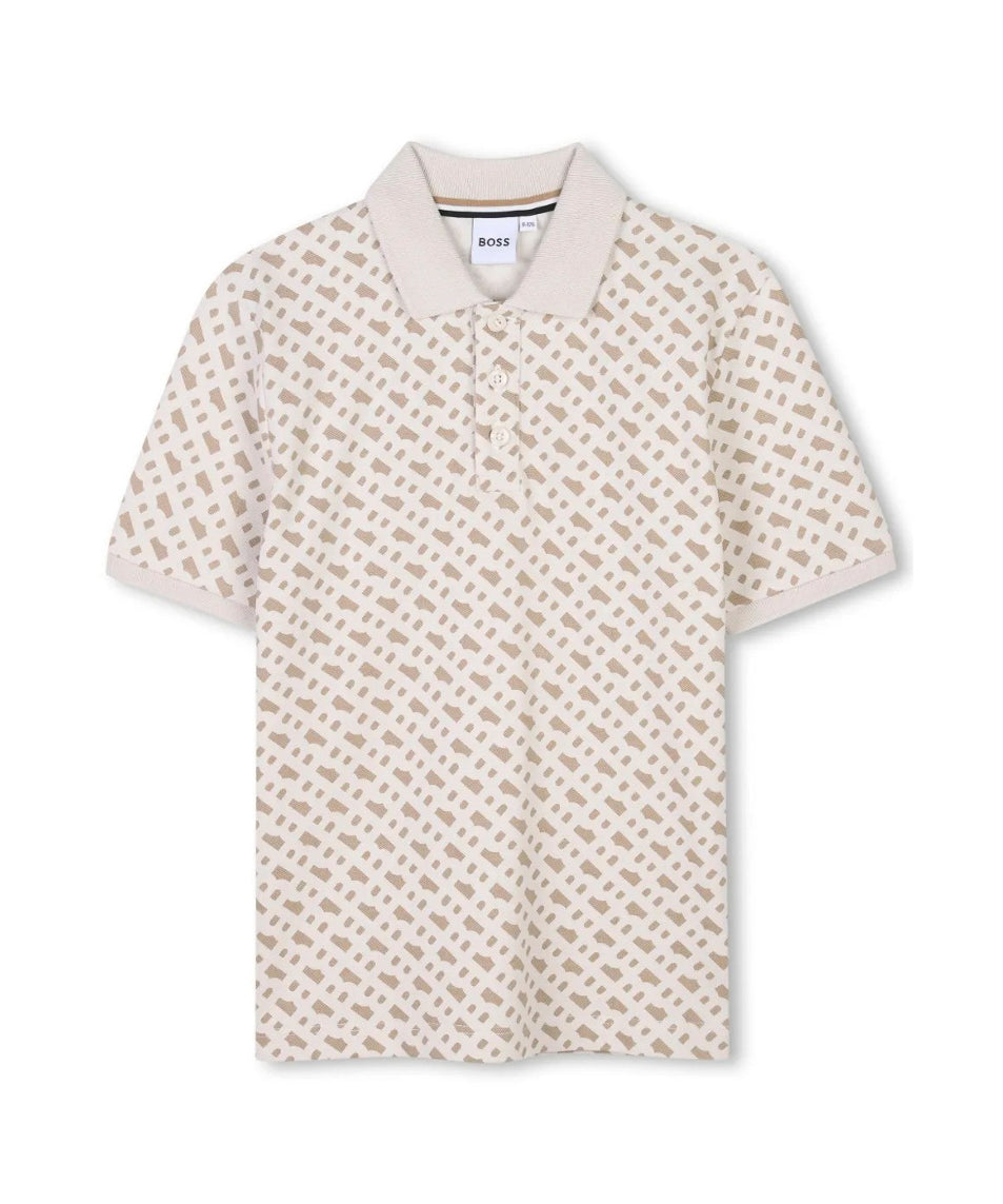 Boss Kids Polo Sabbia per Bambini
