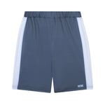 Gcds Kids Bermuda Blu Notte e Bianco con Logo per Bambini