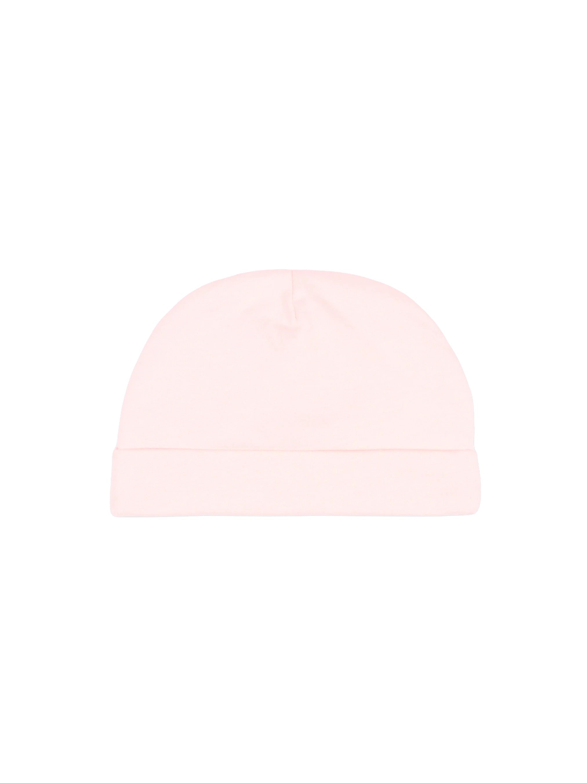 Moschino Kids Cappellino Rosa in Cotone con Stampa Teddy Bear e Logo per Neonate