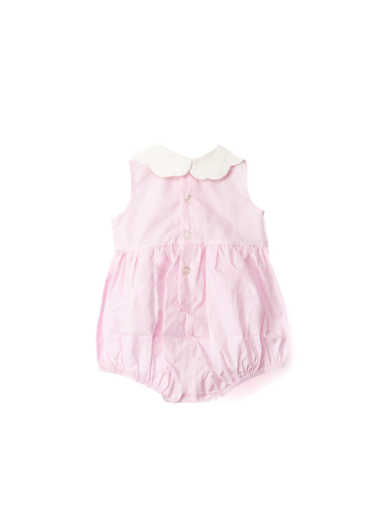 Elisabetta Franchi La Mia Bambina Pagliaccetto Rosa/avorio per Neonate