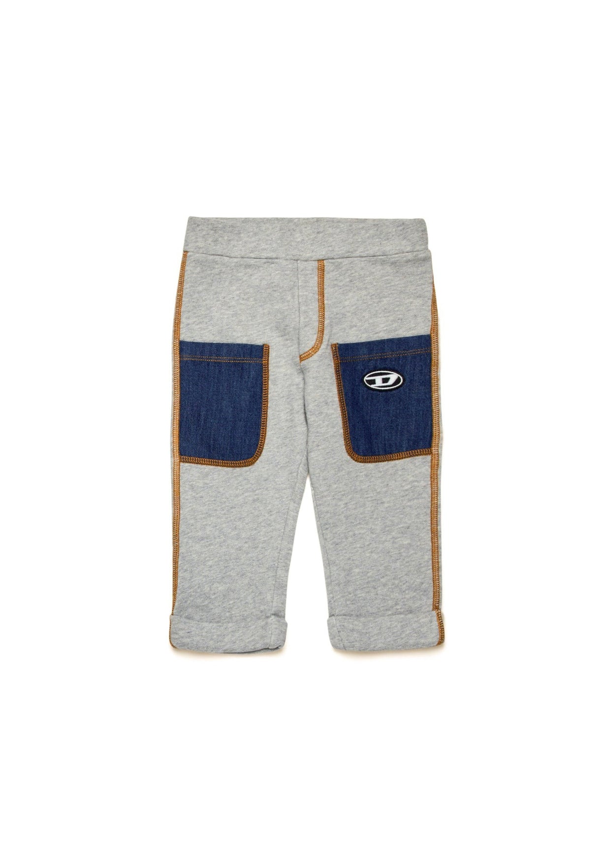 Diesel Kids Pantaloni in Tuta Grigi/Blu per Neonati