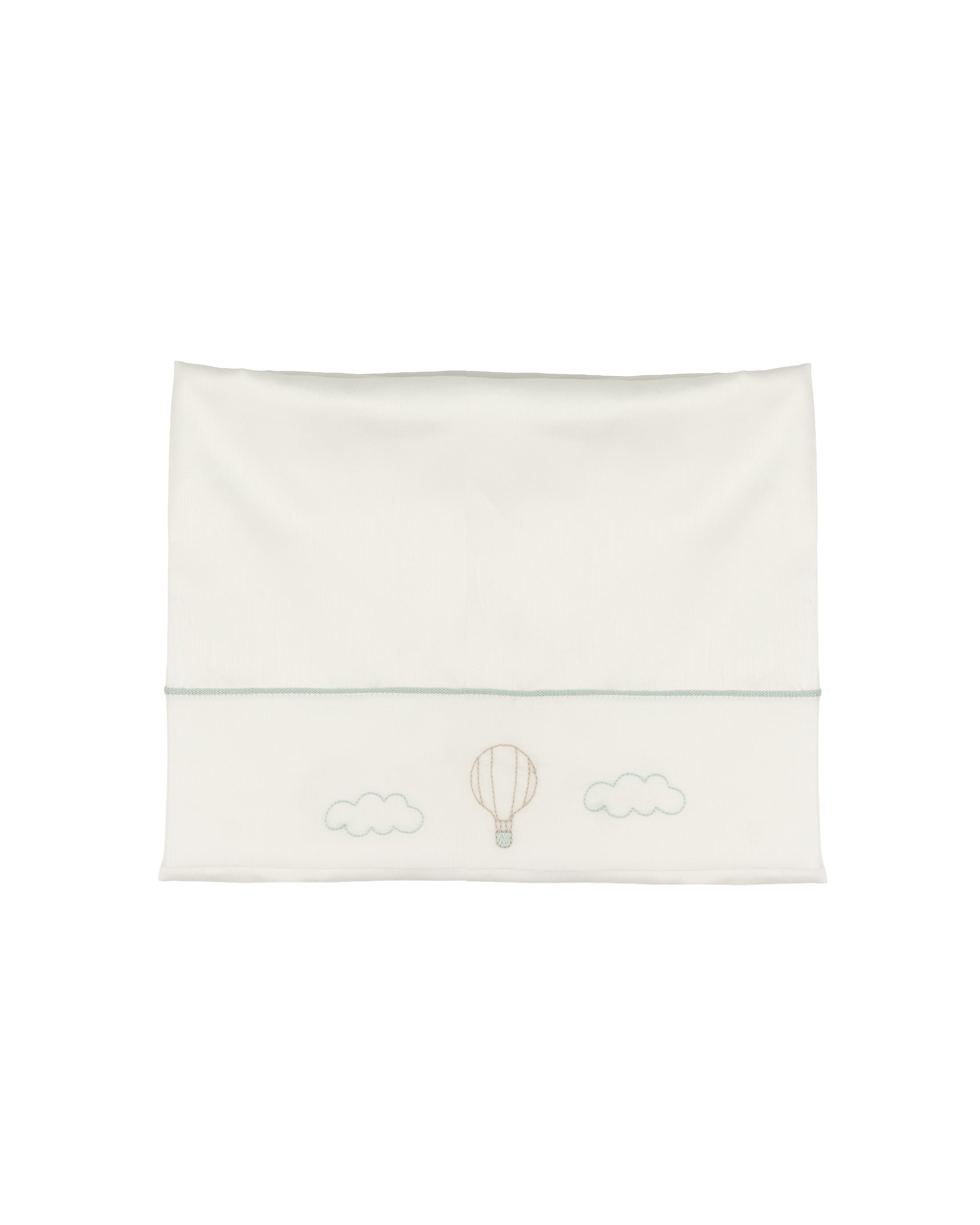 Marlù Kids Lenzuolino Vaniglia con Ricamo Verde Salvia Unisex