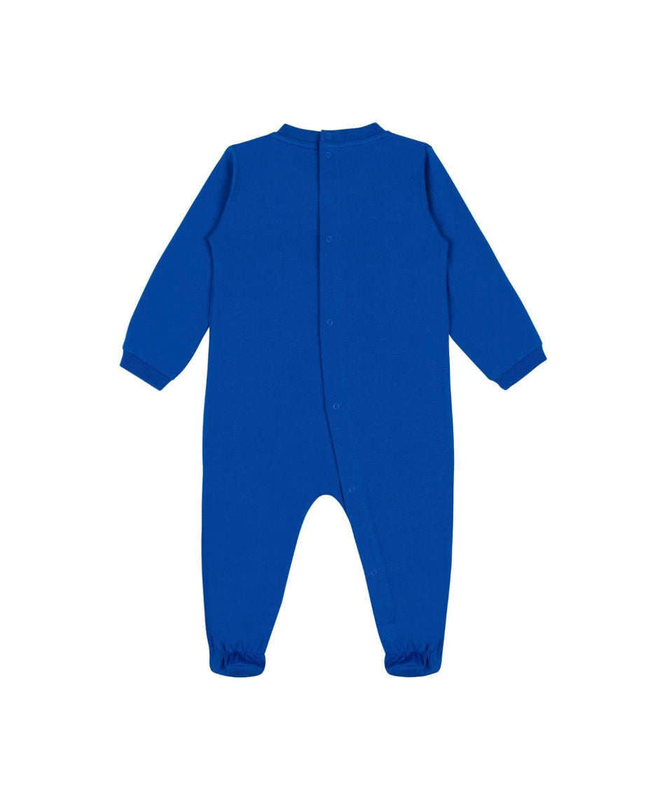 Moschino Kids Tutina Blu con Stampa Teddy Bear per Neonati
 (retro)