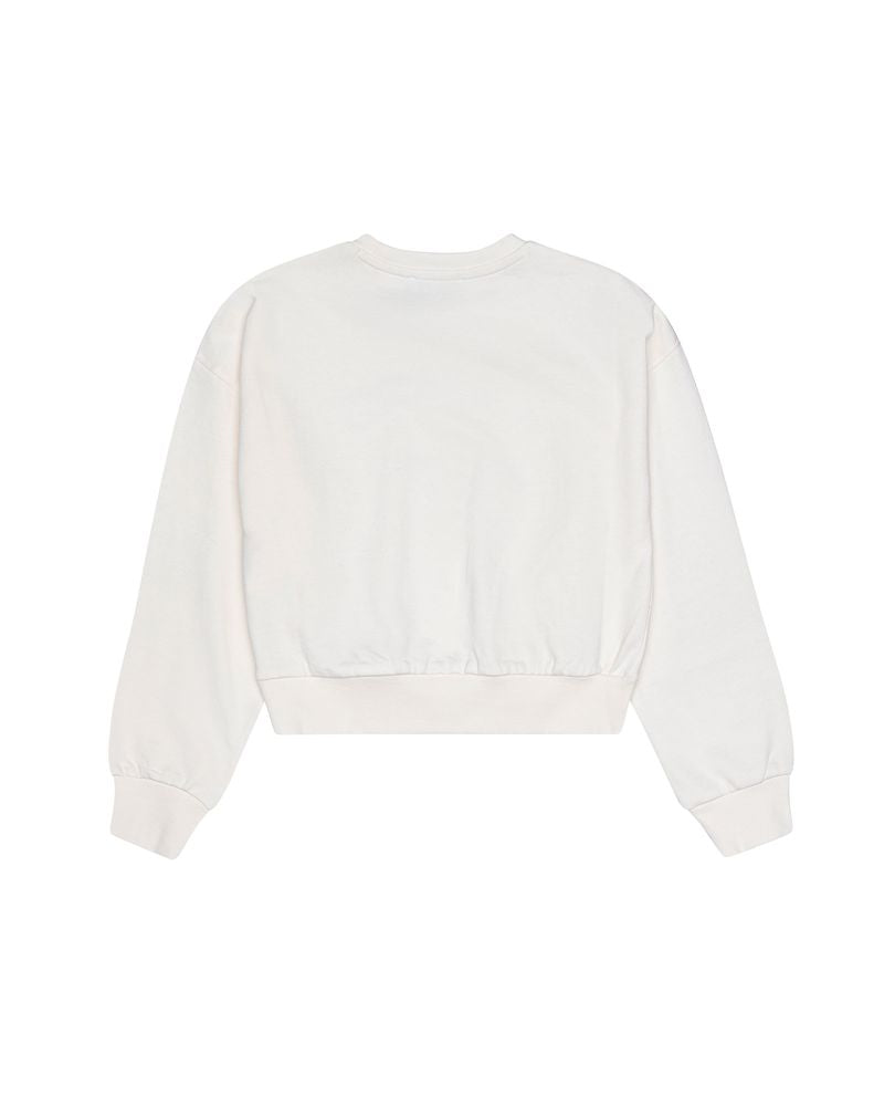 Iceberg Kids Felpa Off-White con Stampa Logo Unisex