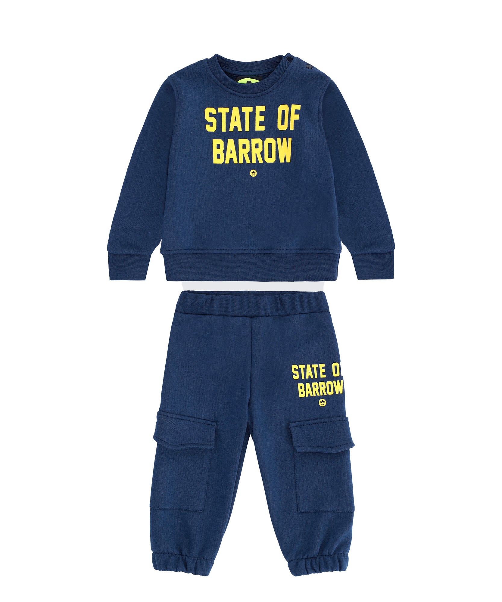 Barrow Kids Completo Tuta Blu "State Of Barrow" per Neonati