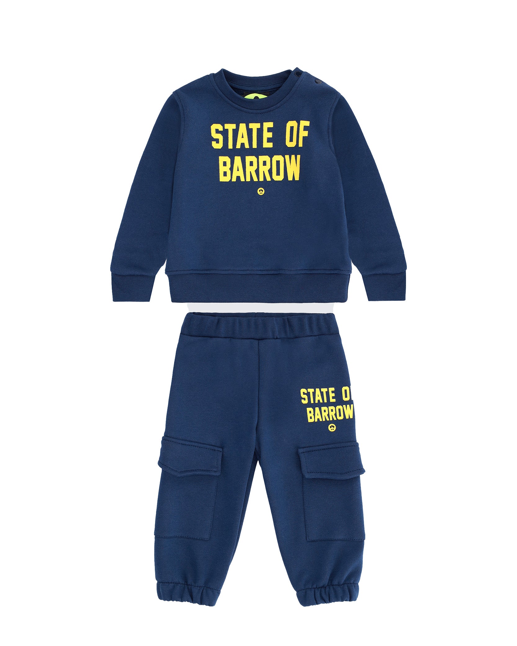 Barrow Kids Completo Tuta Blu "State Of Barrow" per Neonati
