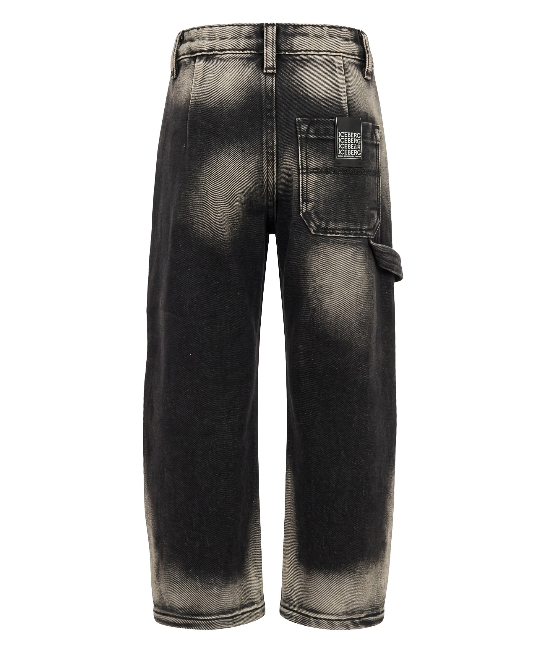 Iceberg Kids Pantalone Dissolvenza Nero per Neonati