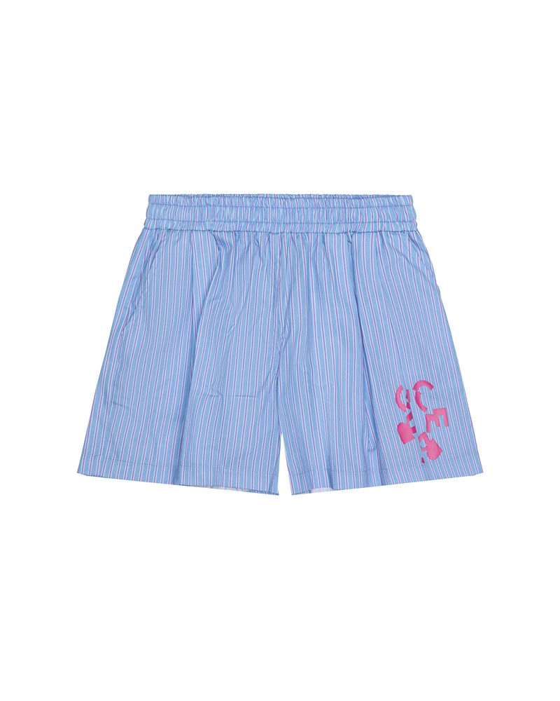 Iceberg Kids Short Sky a Righe con Logo per Bambini