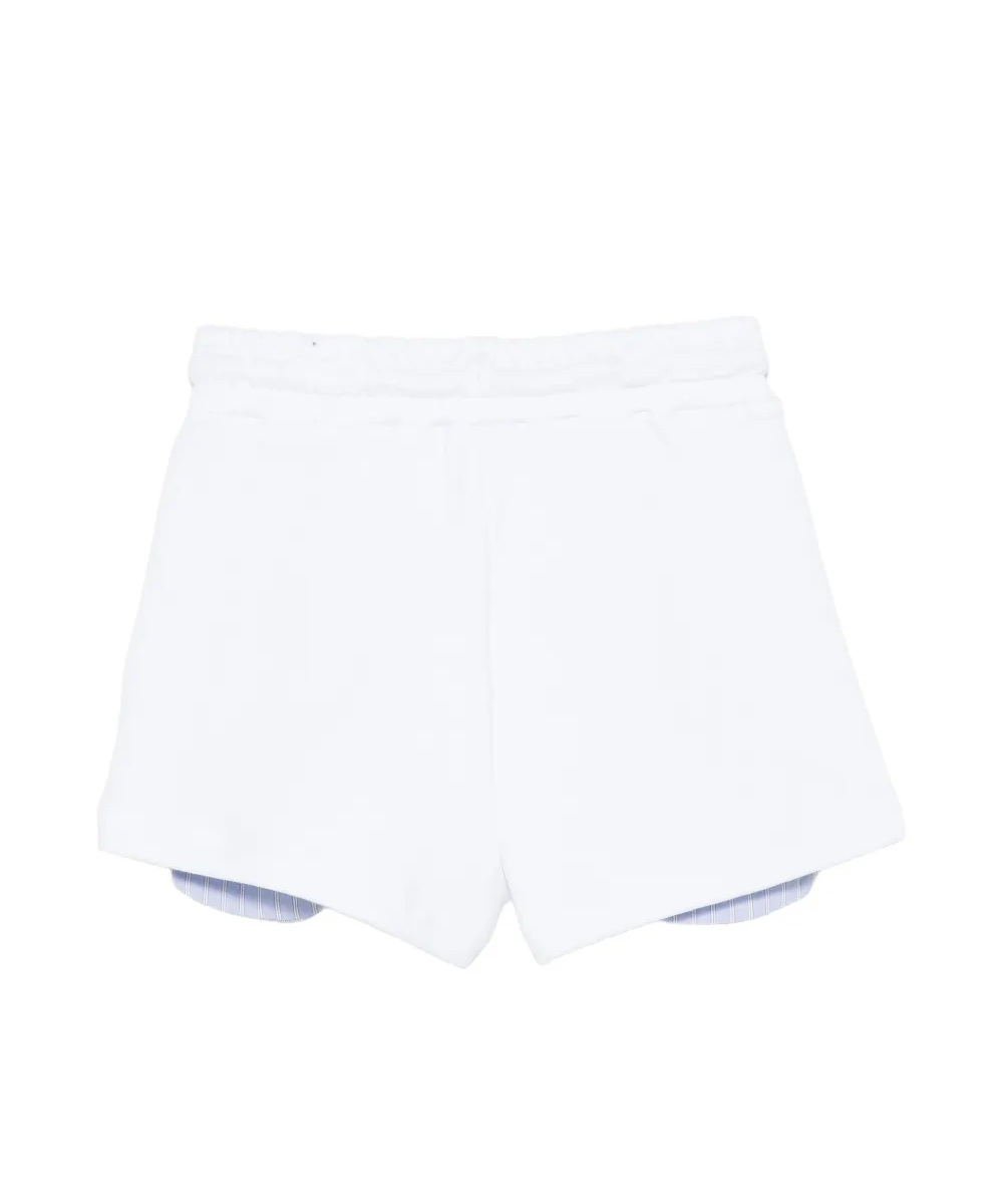 Barrow Kids Short Off-White con Stampa Logo per Bambine