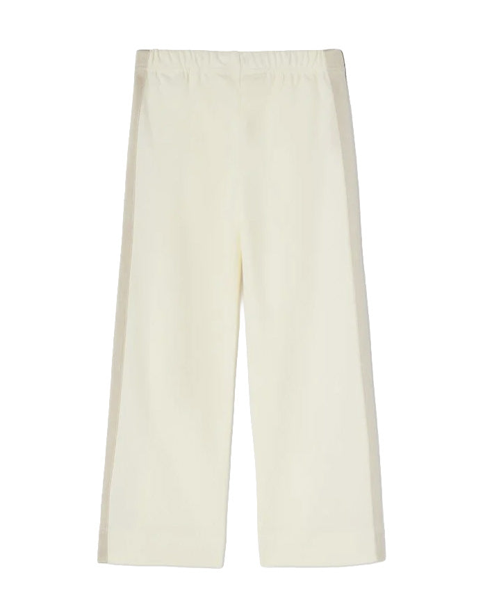 Palm Angels Kids Pantalone Bianco con Logo per Bambine