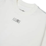 Maison Margiela Kids Felpa Bianco con Logo Unisex