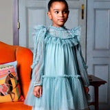Angel's Face Kids Abito Verde in Tulle per Bambine