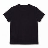 Elisabetta Franchi La Mia Bambina T-Shirt Nero con Logo Strass per Bambine