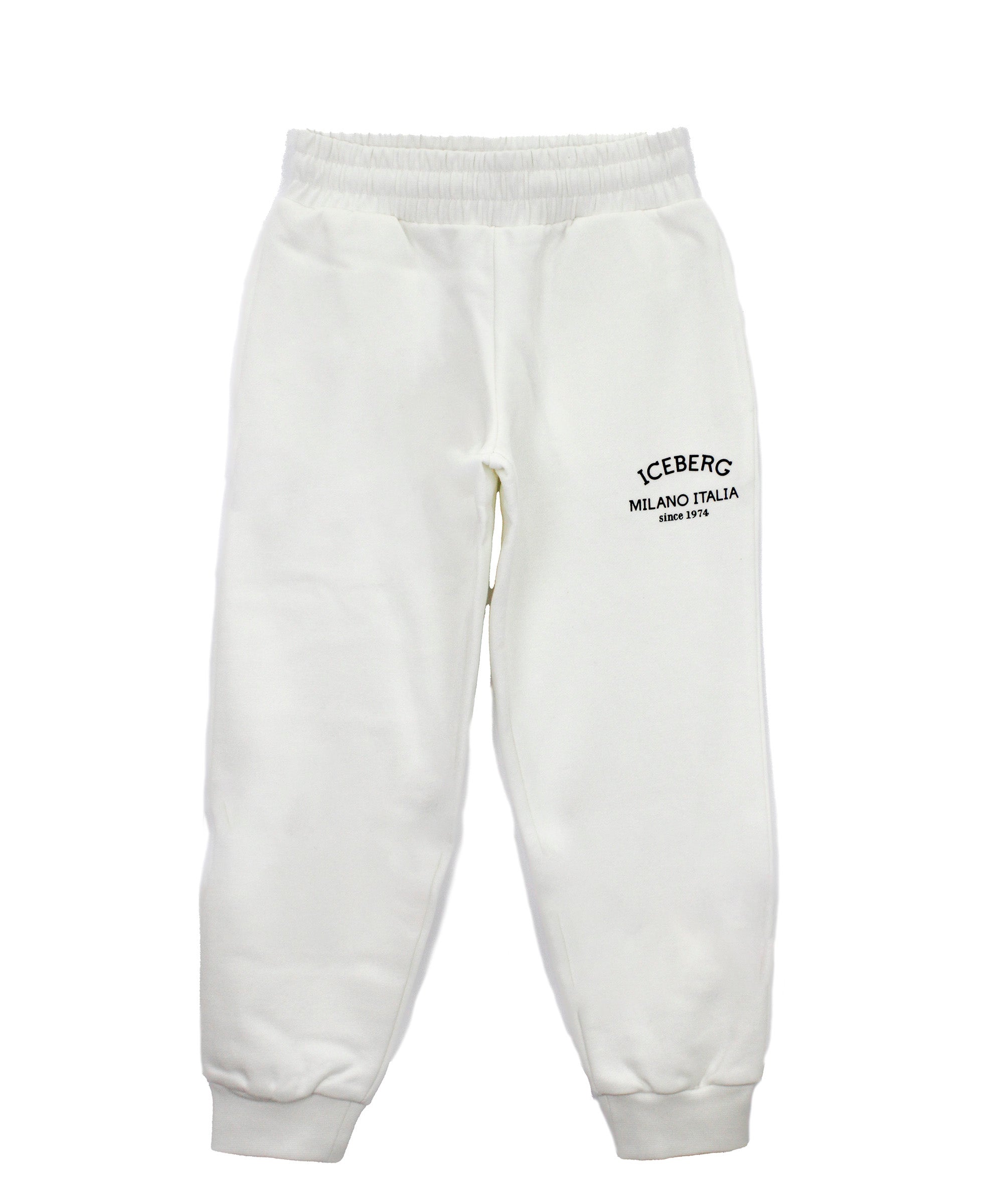Iceberg Kids Pantaloni Jogger Bianchi