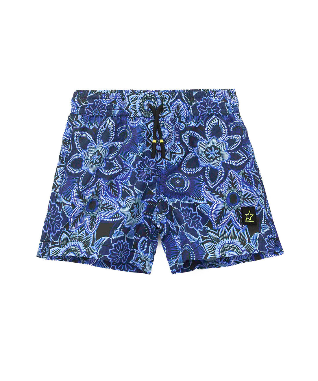 4GIVENESS Costume Boxer Fantasia Floreale Blu per Bambini