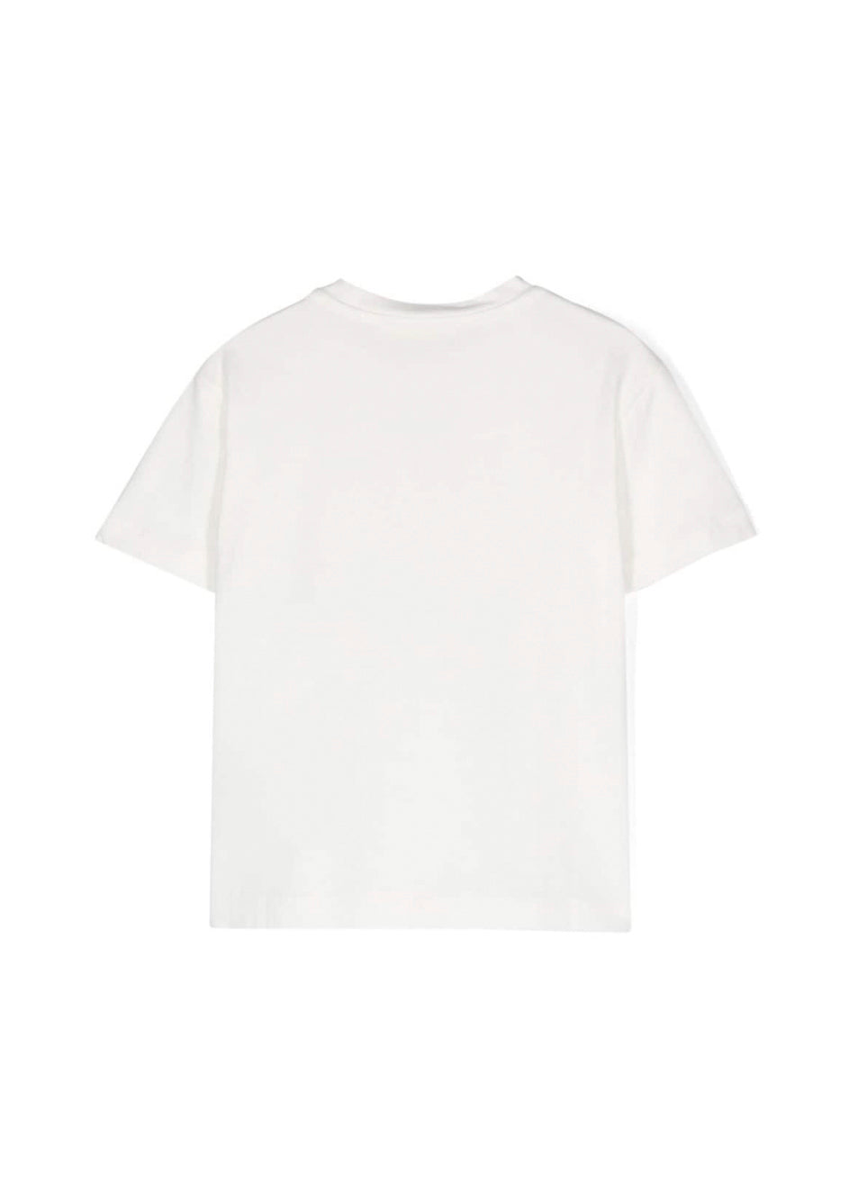 Elisabetta Franchi La Mia Bambina T-shirt Avorio con Applicazione Strass per Bambine